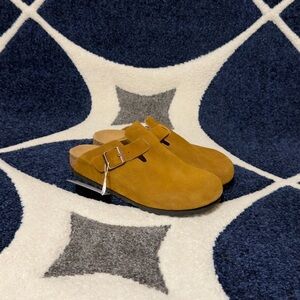 Birkenstock Boston Clog Suede Sandal Mink Women’s Size 7 , 8 And 9